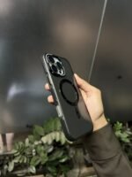 Black Magnetic MagSafe Anti-Yellow Transparent Case Crystal Clear Protection. - Image 7