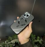 Black Magnetic MagSafe Anti-Yellow Transparent Case Crystal Clear Protection. - Image 9