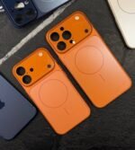 iPhone 17 Concept AG Glass Case – Cosmic Orange | MagSafe Premium Case BD - Image 2