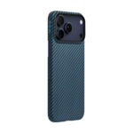 Ultra-Slim Case 1500D Black/Blue (Twill) (PitaTap™) - iPhone 17 Pro Max