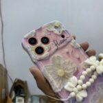 3D painting Aesthetic Cosmos Floral Case with Charm for iPhone - Image 6