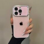 Sparkling baby pink Large Window Case for iPhone - Image 3