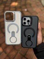 Premium Magnetic Stand Mesh Cooling Case for iPhone – Signature Zone - Image 7