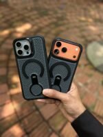 Premium Magnetic Stand Mesh Cooling Case for iPhone – Signature Zone - Image 3