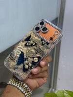 Luxury Butterfly Stone Case for iPhone With Camera lens - Image 7