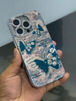 Luxury Butterfly Stone Case for iPhone With Camera lens - Image 2
