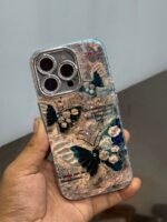 Luxury Butterfly Stone Case for iPhone With Camera lens - Image 5