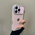 Sparkling baby pink Large Window Case for iPhone - Image 6