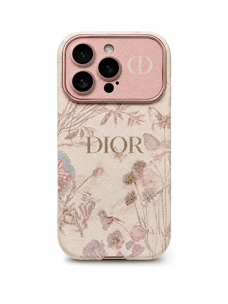 01-10.webp Dior Luxury Floral Designer Case for iPhone – Elegant Feminine Edition - Image 1