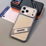 Premium Mesh Cooling Stand iPhone Case - Image 6