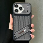 Premium Mesh Cooling Stand iPhone Case - Image 3