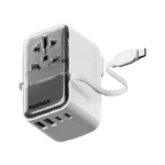 MOMAX 1-World+ Flow 4-Port Travel Charger With Built-In USB-C Cable 35W - Image 6