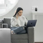 MOMAX 1-World+ Flow 4-Port Travel Charger With Built-In USB-C Cable 35W - Image 4