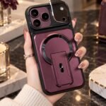 Luxury Lens Protection Kickstand Cover For IPhone